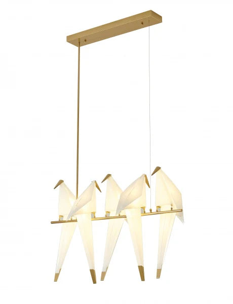 White Bird LED Chandelier