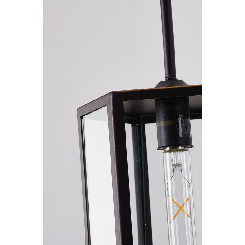 Oil Bronzed Black/Brass Single Pendant Light