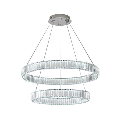 Two Tier Halo Ring Chandelier