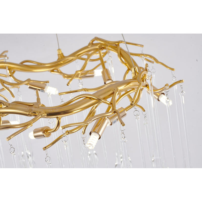 Gold Aluminum Chandelier