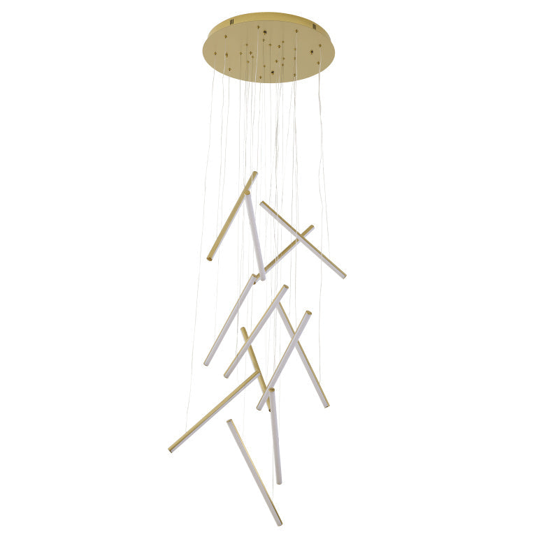 Brass LED Chandelier