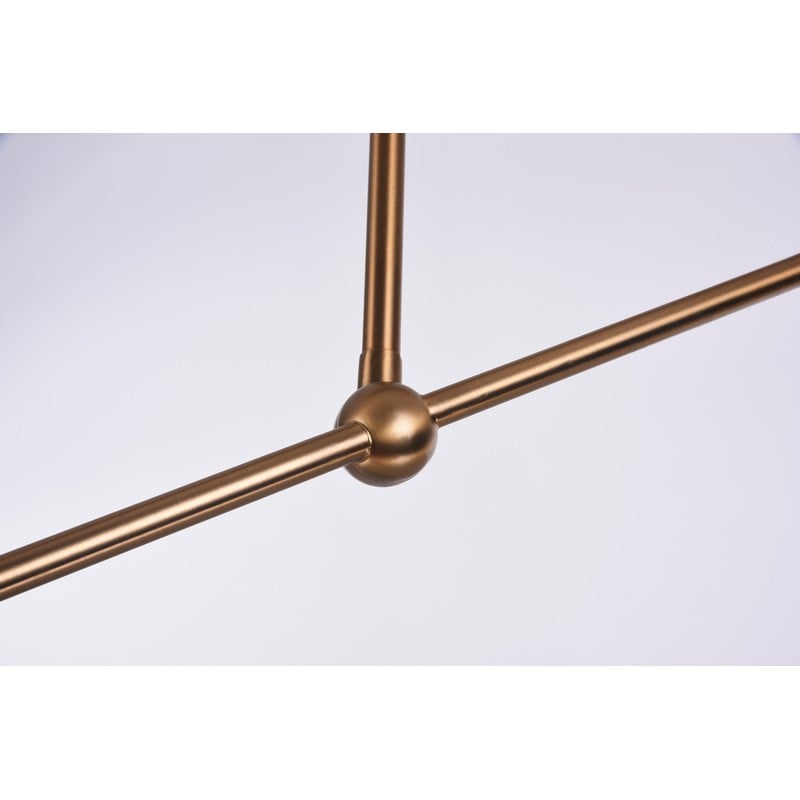 Chrome/Brass Iron Frame Stick Ceiling Fixture