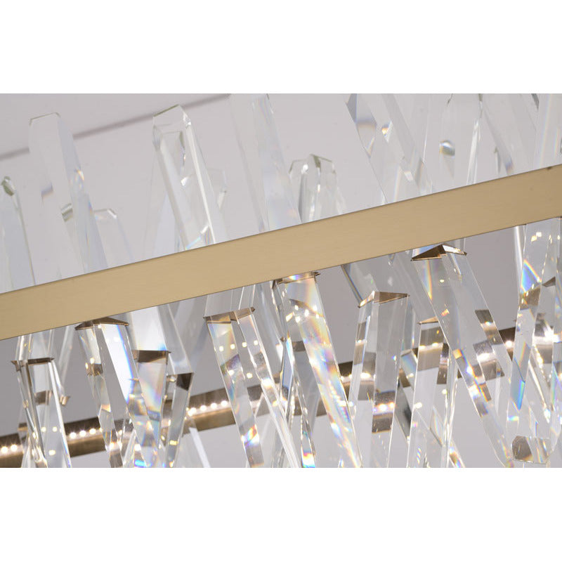 Gold LED Crystal Chandelier