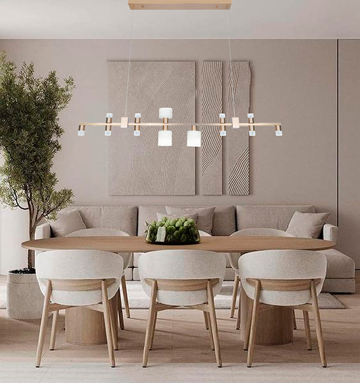 Metal & Glass LED Chandelier