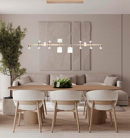 Metal & Glass LED Chandelier