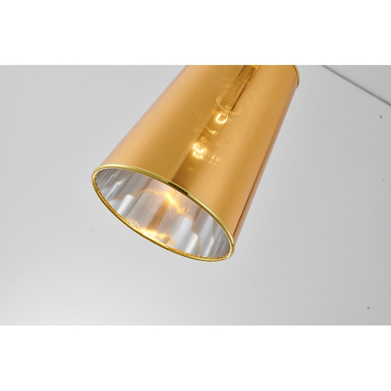 Polished Gold/Chrome Single Pendant Light