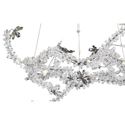 Branch Chandelier With Clear And Smoke Crystal