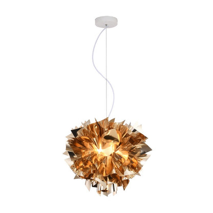 Shiny Gold Acrylic Chandelier