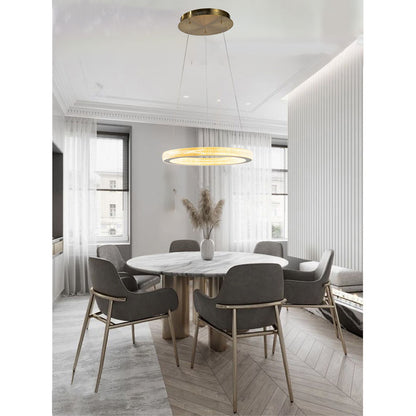 1-Light Gold LED Chandelier