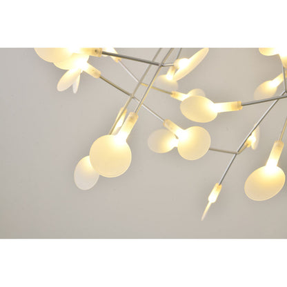 LED Petal Chandelier With Frosted Acrylic Diffusers