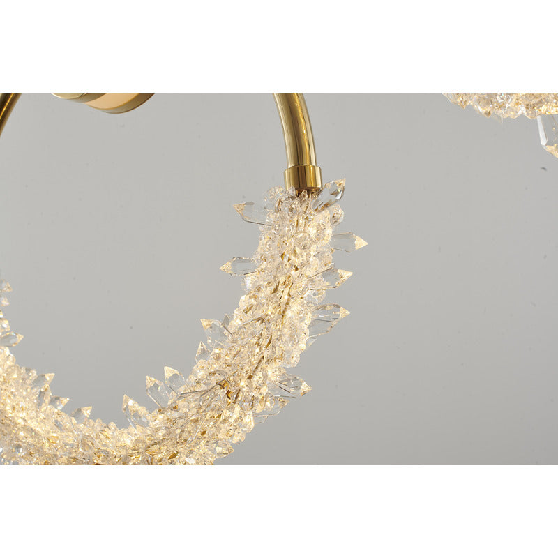 LED Crystal Ring Chandelier