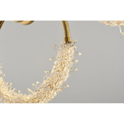 LED Crystal Ring Chandelier