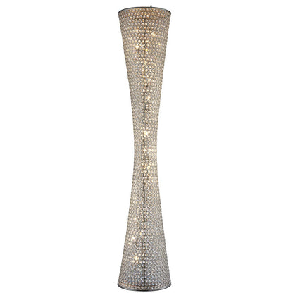 Clear Crystal Beaded Floor Lamp