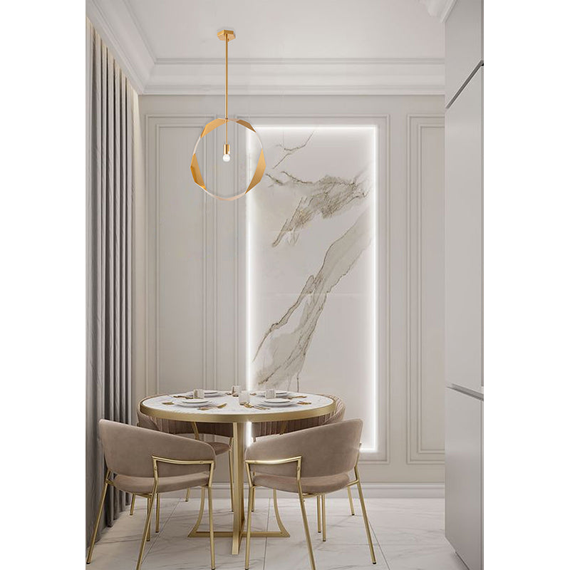 Twisted Ring Pendant Light