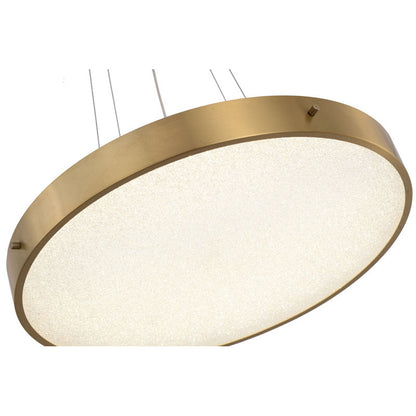 LED Chandelier With A Clear Acrylic Beaded Diffuser