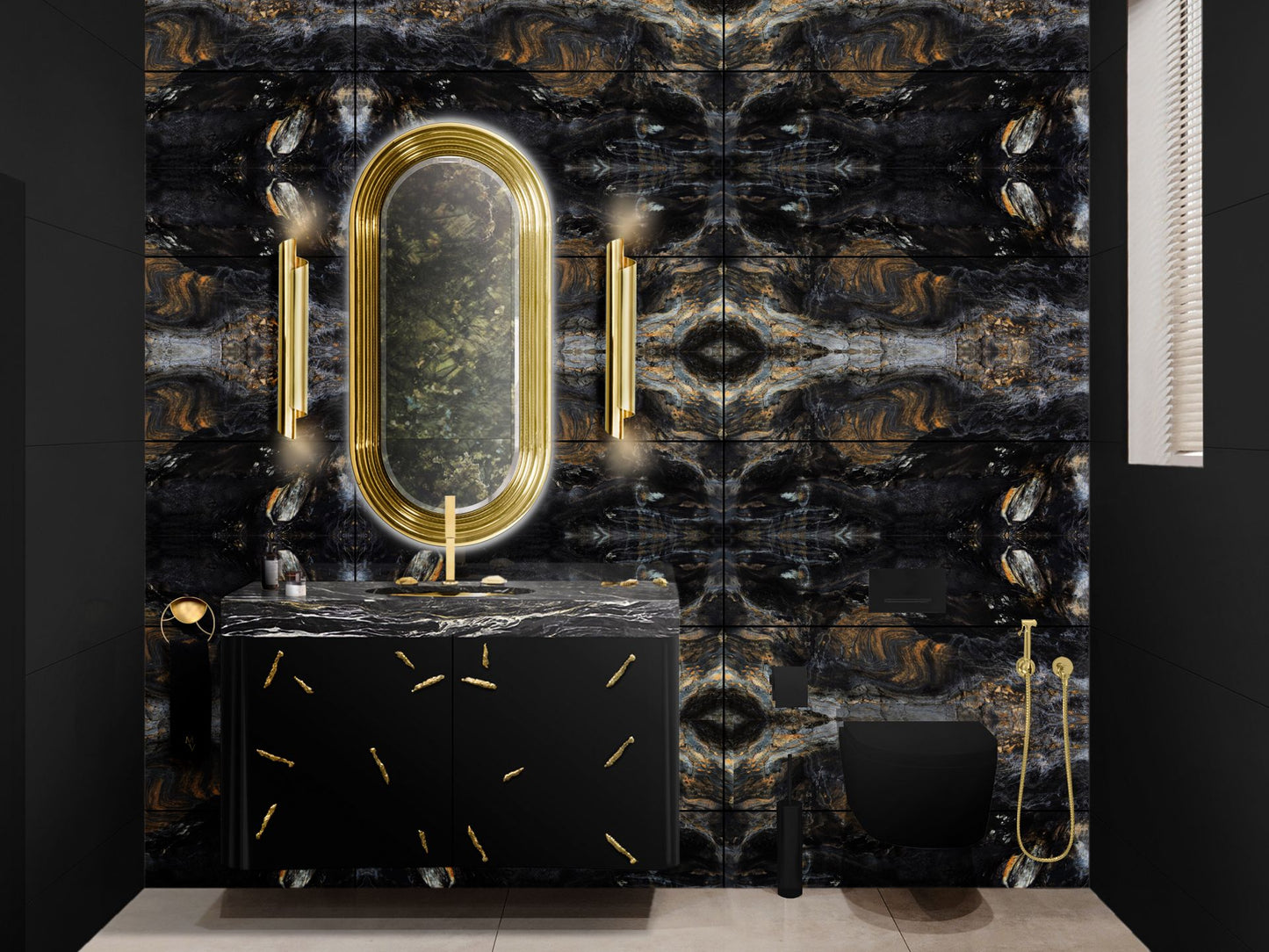 Baraka Single Wall Mounted Bathroom Vanity