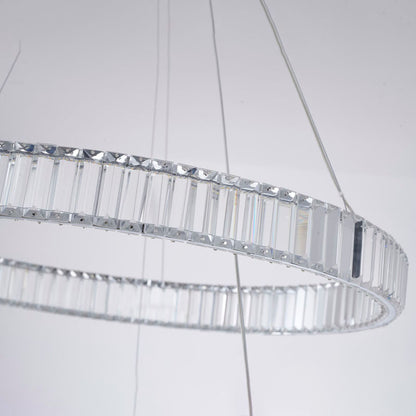 Two Tier Halo Ring Chandelier