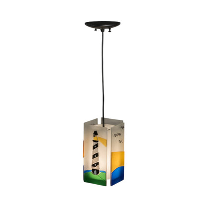 7"W Metro Fusion Lighthouse Quadrato Mini Pendant