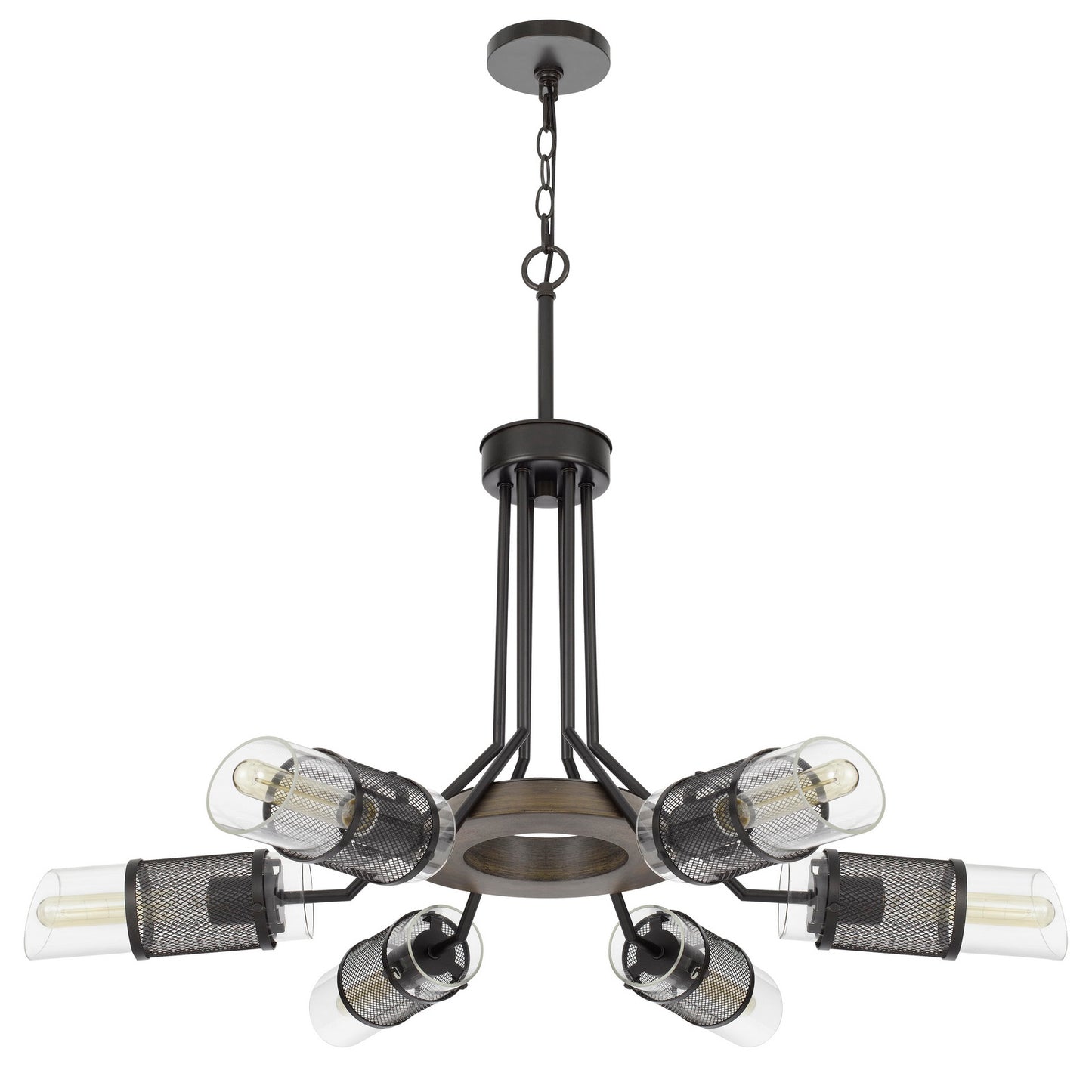 Savona 6-Light Wood & Metal Chandelier