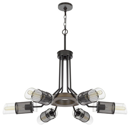 Savona 6-Light Wood & Metal Chandelier