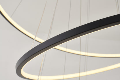 Six Ring Halo Chandelier