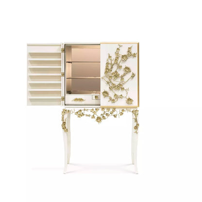 Spellbound Aged Mirror Bar Cabinet