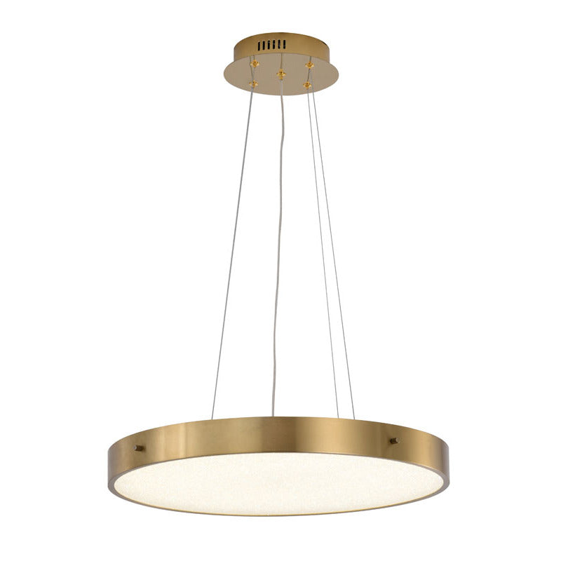 LED Chandelier With A Clear Acrylic Beaded Diffuser