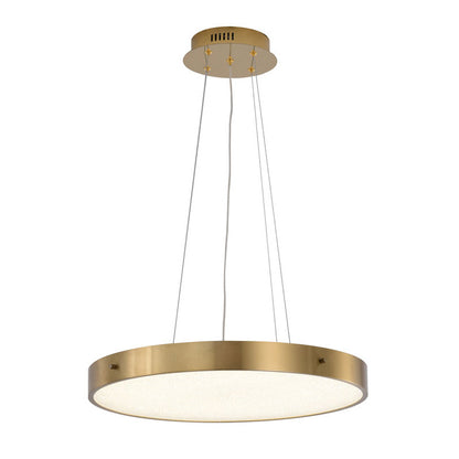 LED Chandelier With A Clear Acrylic Beaded Diffuser