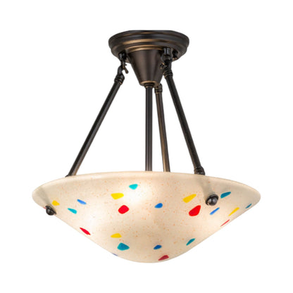 14"W Metro Fusion Davis Semi-Flushmount