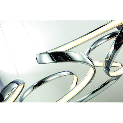 Aluminium Clustered LED Chandelier with White Acrylic Diffuser