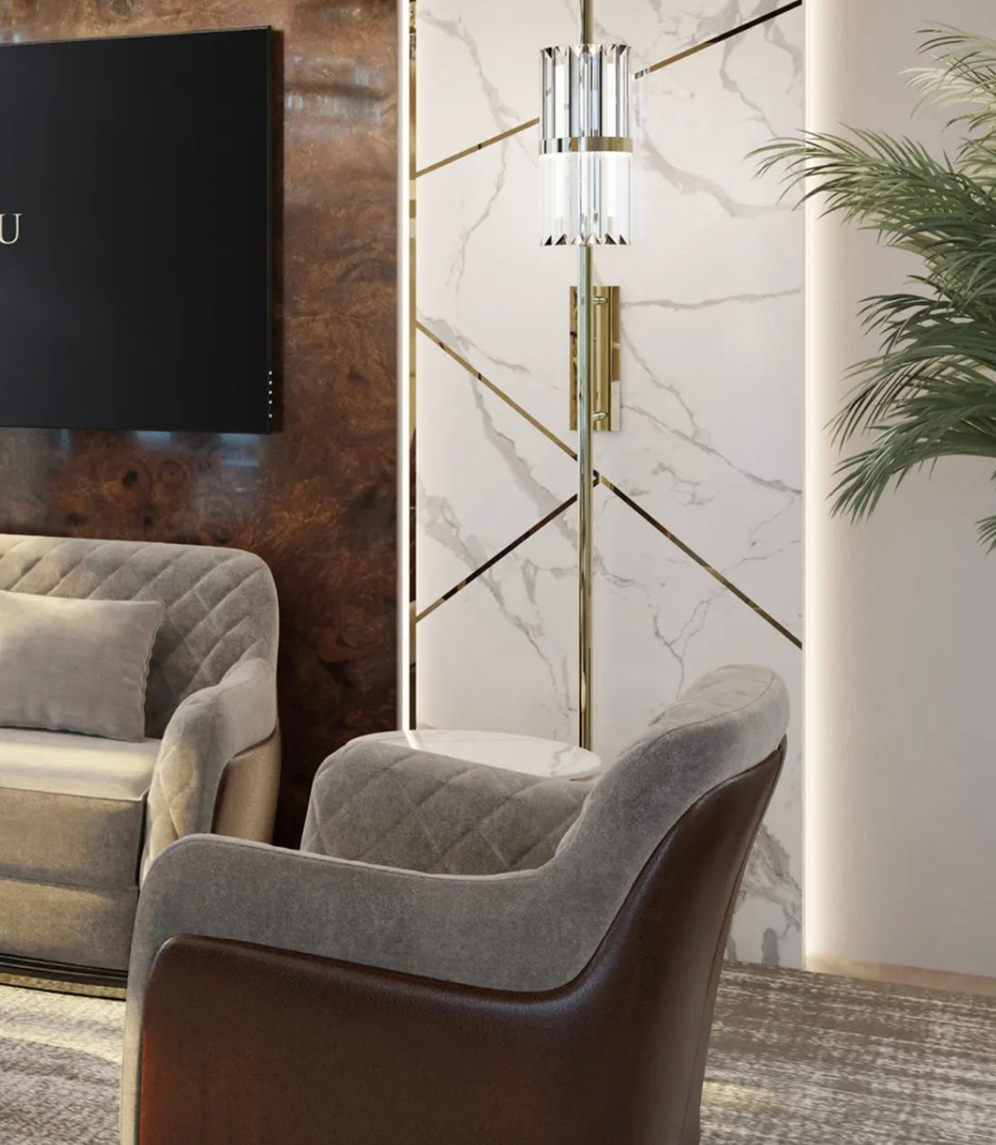 Liberty Torch Wall Lamp by Luxxu
