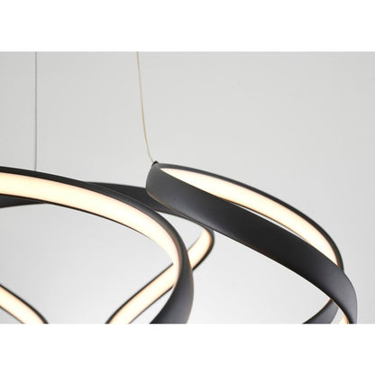 Aluminium Clustered LED Chandelier with White Acrylic Diffuser