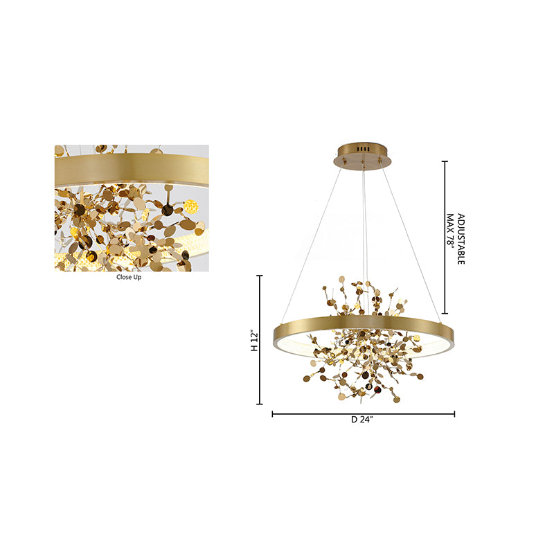 1-Light LED Chandelier