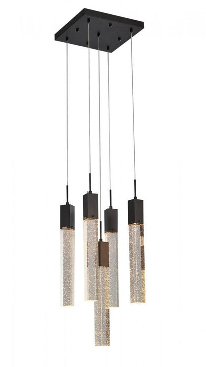 Flushed Black Gun Metal Frame Chandelier