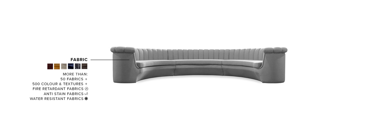 Hera Round Three Sofa