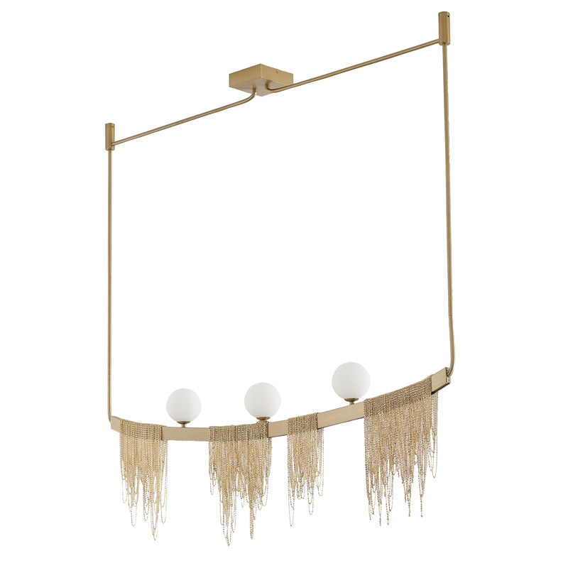 Gold Hairline Chandelier