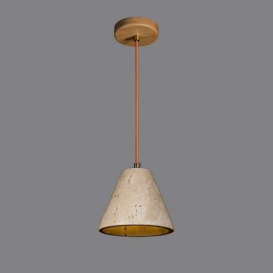 Natural Travertine Pendant Light