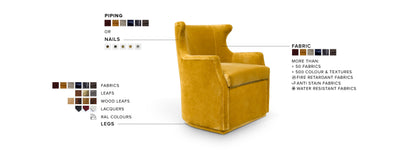 Dukono II Swivel Armchair