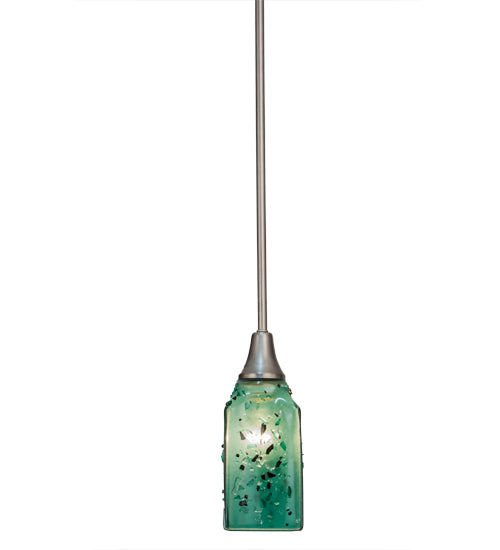4"Sq Metro Fusion Seaglass Draped Pendant by Meyda Lighting