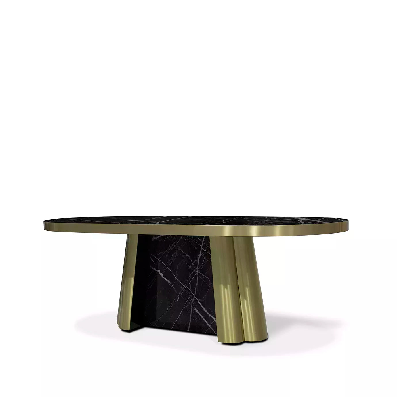 Decodiva Nero Marquina Marble Dining Table