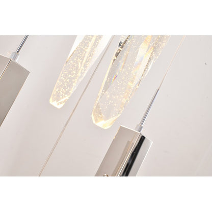 Chrome Metal Frame Chandelier