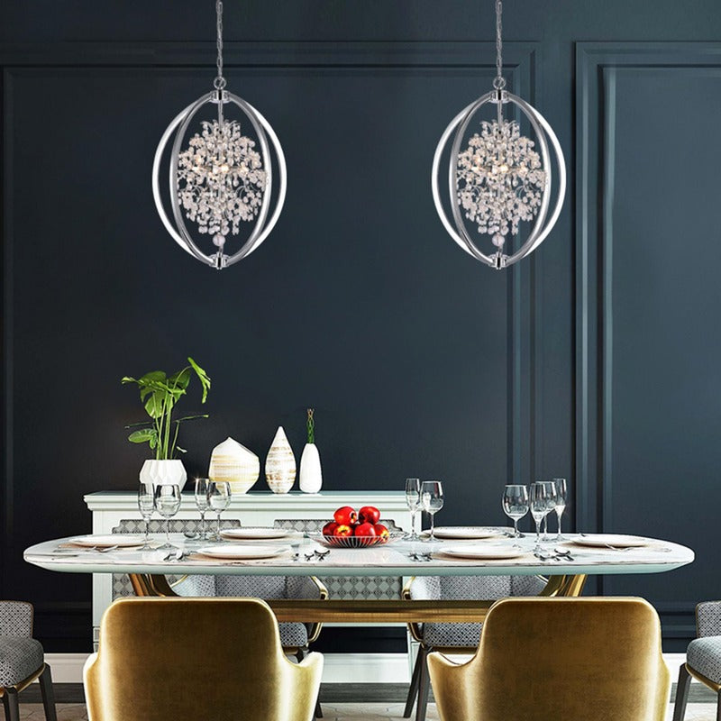 Sphere Cage Chandelier