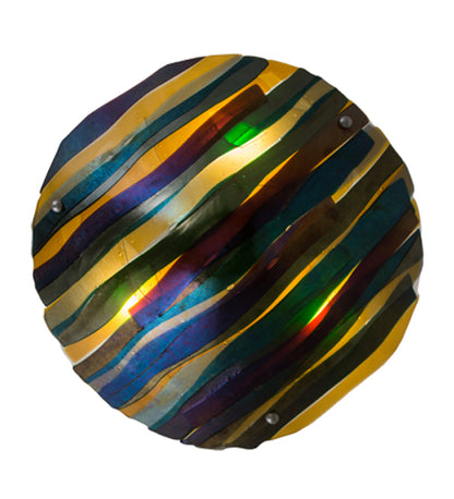 Iridescent Multicolor Art Glass Pendant by Meyda Lighting