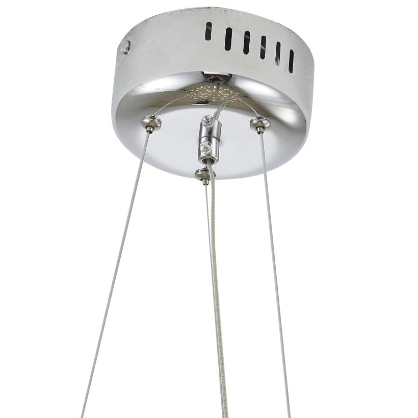 3 Tier 40-Light Dimmable Gold Stainless Steel LED Chandelier