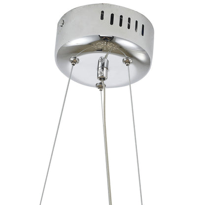 3 Tier 40-Light Dimmable Gold Stainless Steel LED Chandelier