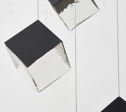 Round Satin Black Frame Chandelier