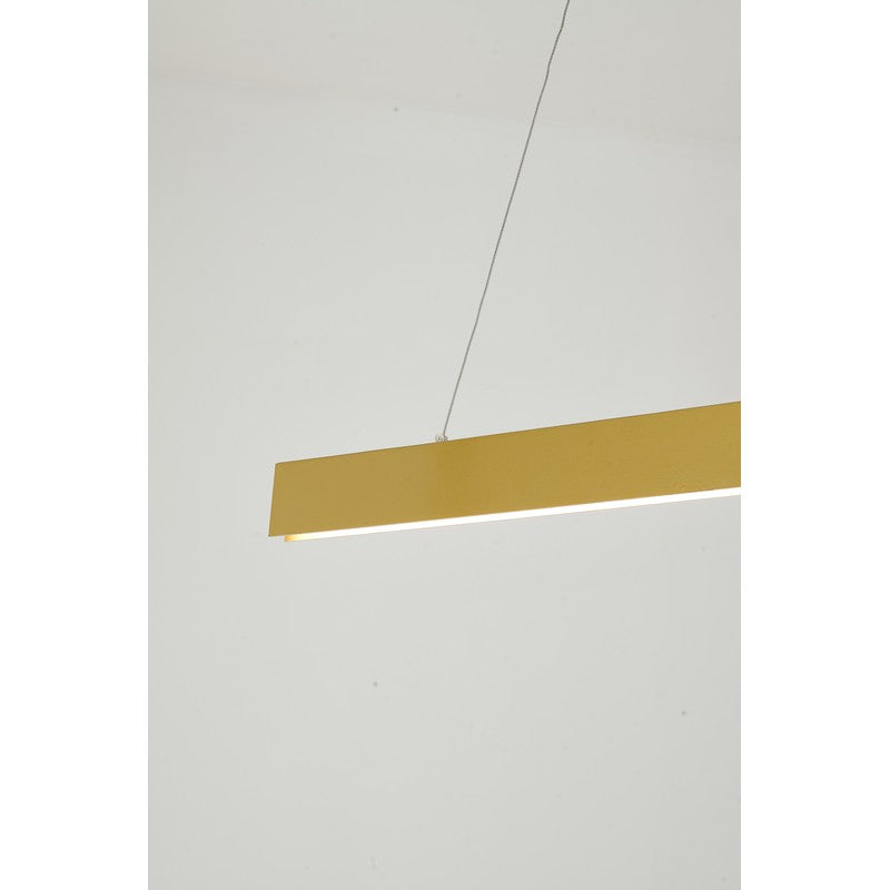 Painted Brass “Y” LED Light Chandelier