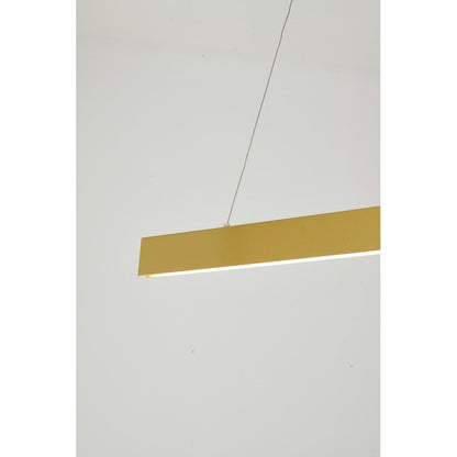 Painted Brass “Y” LED Light Chandelier