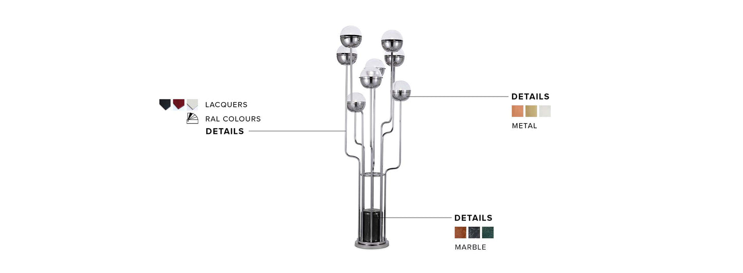 Niku Floor Lamp by Brabbu