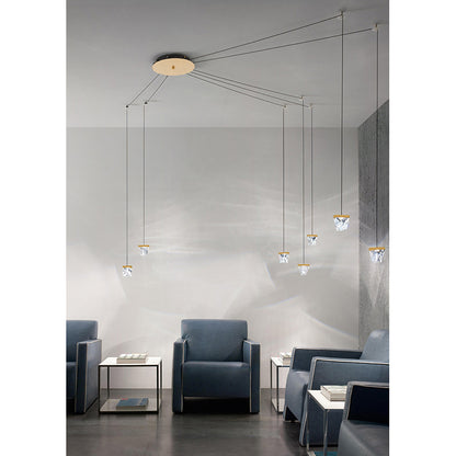 Modern 5+ Light LED Chandelier